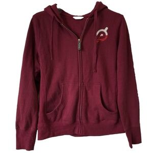 Peloton Women’s medium Magenta Logo full Zip Up Jacket Hoodie